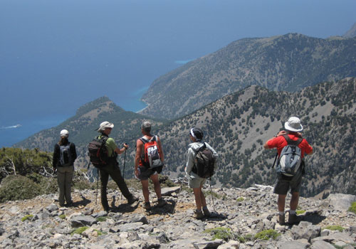 Crete walks: View from Zanarokefala