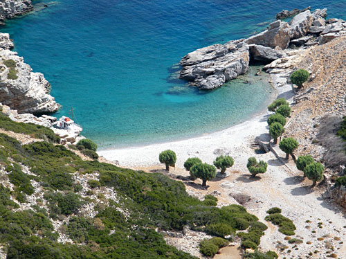 Wandern auf der Insel Karpathos: Strand von Saria