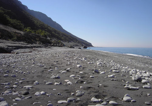 Randonnées en Crète: La plage a Agios Pavlos